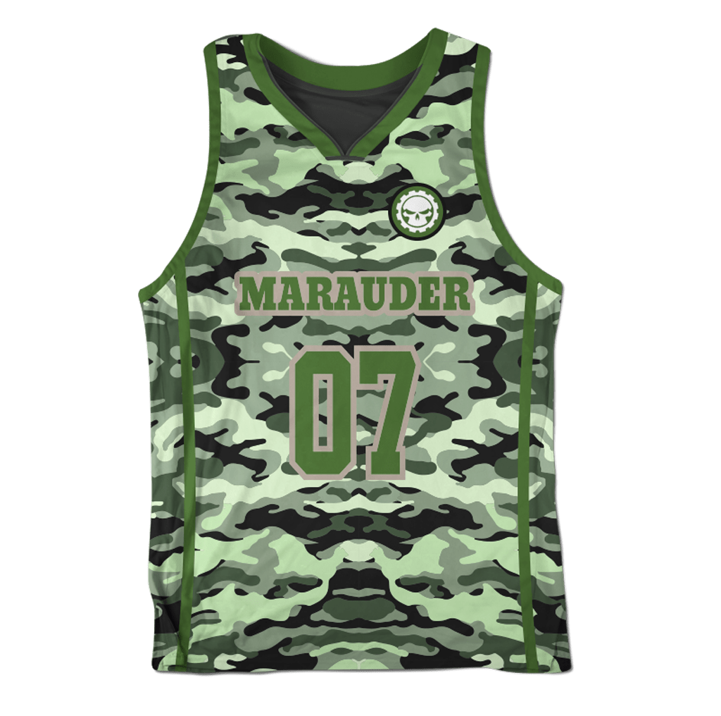Army green shop basketball jersey